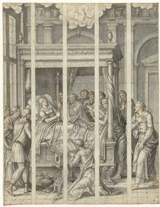 Jungfru Marias död av Dirck Pietersz. Crabeth