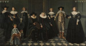 Porträtt av familjen Dirck Bas Jacobsz, borgmästare i Amsterdam, 1634-35