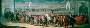 Charles II bearbetning från Towern i London till Westminster, 22 april 1661
