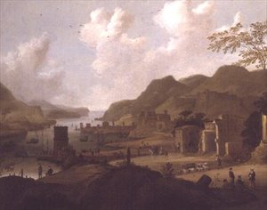 En italiensk mynning av Dirck Verhaert