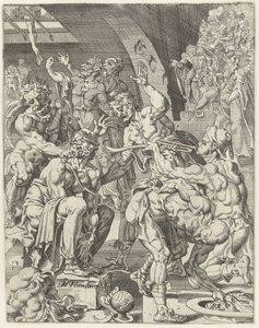 hån mot Kristus Fall och mänsklighetens återlösning genom Kristi liv och lidande (serietitel) av Dirck Volckertsz. Coornhert (attributed to)