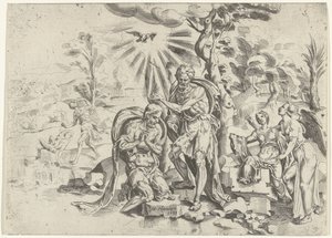Kristi dop av Dirck Volckertsz. Coornhert (attributed to)
