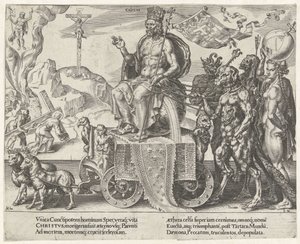 Kristi triumf Triumph of Patience (serietitel) Patientiae Trivmphvs (serietitel) av Dirck Volckertsz. Coornhert
