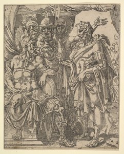 Achior vädjar till Holofernes för israeliterna, från The Story of Judith and Holofernes.
