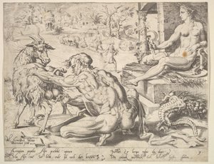 Asher, från serien De tolv patriarkerna, 1550. av Dirck Volkertsen Coornhert