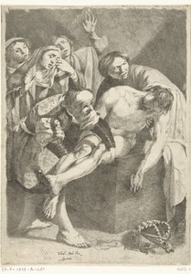 Kristi gravläggning av Dirck van Baburen (attributed to)