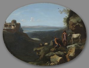Merkurius och Argus i ett landskap, ca. 1635.
