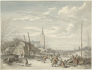 Vinterlandskap av Dirk Jan van der Laan