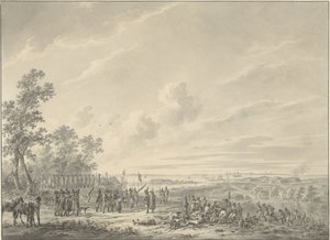 Schelde befäst av franska trupper av Dirk Langendijk