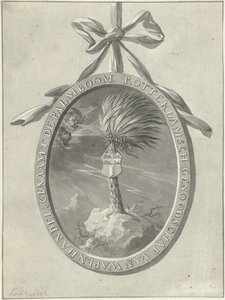 Emblem för Rotterdams motionsförening De Palmboom, 1785.