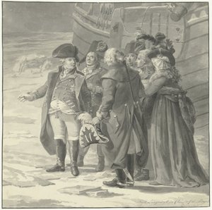 Vilhelm V:s avresa till England den 18 januari 1795