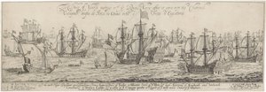 Duke of York hälsar Royal Navy i kanalen Hertigen av Yorks möte n th ye Royall Navy efter att den kom in i Channell / O cheqado duque de Jorck no Cannal entre o Frota d