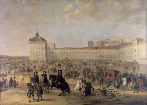 Palatstorget Terreiro do Paço i Lissabon, 1650
