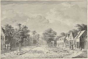 Utsikt över byn De Bilt av Dirk Verrijk