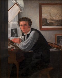 Porträtt av kopparstickaren C. E. Sonne, ca 1826