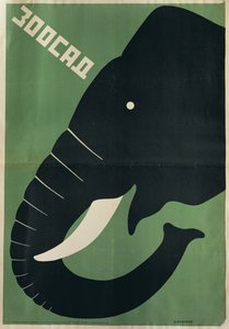 Affisch för Leningrad Zoo, 1928