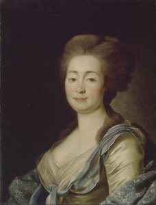 Porträtt av Anna Dorothea Louise Schmidt, född friherrinnan Klossen, ca. 1785