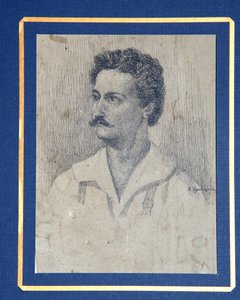 Porträtt av decembrist Sergey Krivtsov 1802-1864 av Dmitri Petrovich Oznobishin