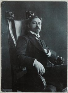 Porträtt av författaren Ivan A. Bunin 1870-1953, 1909