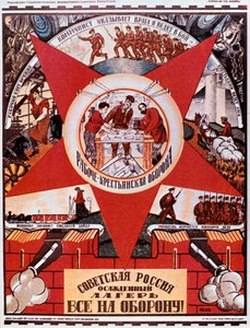 Ryssland är ett läger i en belägringstillstånd, 1919. av Dmitriy Stakhievich Moor