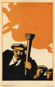 Lenin - Moor, Dmitri Stachievich (1883-1946) - 1919 - Färglitografi - 38x25 - Ryska statsbiblioteket, Moskva