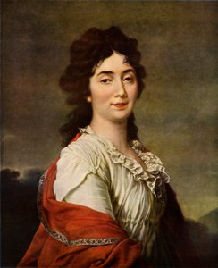 Porträtt av Anna Stepanovna Protosova, 1800, 1965.