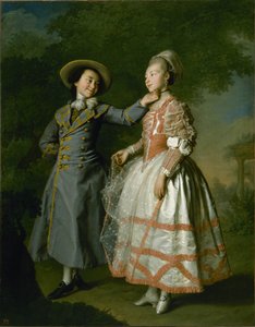 Porträtt av Ekaterina Khrushcheva och prinsessan Ekaterina Khovanskaya