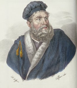 Porträtt av Marco Polo av Dolfino