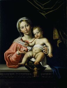 Madonna della Rosa, före 1627 (olja på duk)
