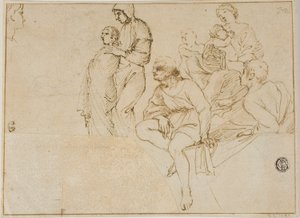 Siffror på balustrad av Domenichino
