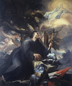 William av Aquitaine i bot, olja på duk