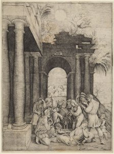Herdarnas tillbedjan av Domenico Beccafumi