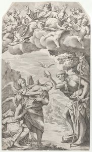 Kristi dop, 1670-1731. av Domenico Bonavera