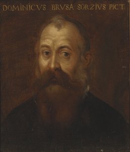Porträtt av konstnären av Domenico Brusasorci