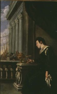 Artemisia (panel) av Domenico Fetti or Feti