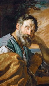SAINT PIERRE - Barock : Sankt Peter par Fettis omvändelse, Domenico (1588/90-1623), ca 1613. Olja på duk, 95,8x55,9. Konsthistoriska museet, Vienne av Domenico Fetti or Feti