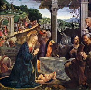 Herdarnas tillbedjan av Domenico Ghirlandaio