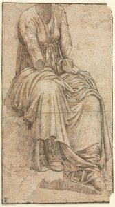 Kopia av en romersk staty av en sittande kvinna, andra hälften av 1400-talet. av Domenico Ghirlandaio