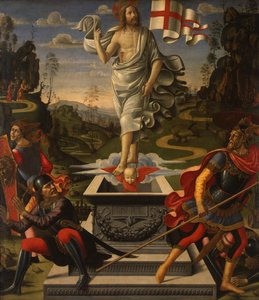 Tyska: Die Auferstehung Christi Kristi uppståndelse av Domenico Ghirlandaio