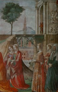 Besökstid av Domenico Ghirlandaio