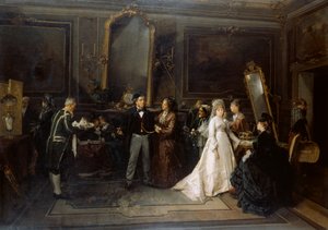結婚はスモークスウェーデン語で上がりました av Domenico Induno