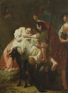 En sovande herdinna av Domenico Maggiotto