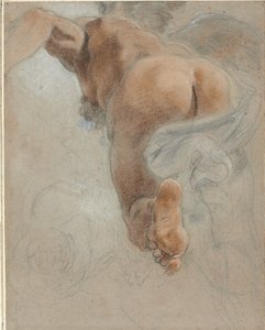 Studie för den allegoriska figuren av jordisk harmoni av Domenico Maria Canuti