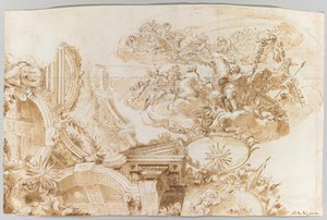 The Apotheosis of Romulus: Design for a Ceiling, ca. 1675-76.