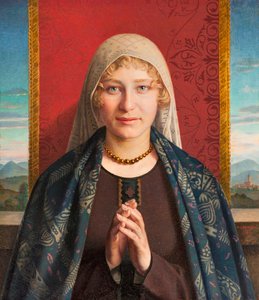 Angelus Prayer (olja på duk) av Domenico Maria Durante