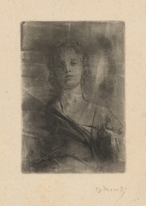 Personifiering av gravyr av Domenico Morelli