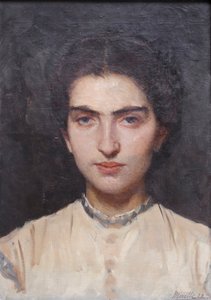 Porträtt av Concettina av Domenico Morelli