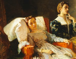 Torquato Tasso läser det befriade Jerusalem till Eleonora d