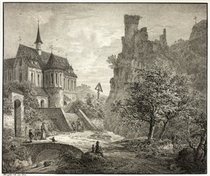 Kyrkan i Kobern vid Mosel