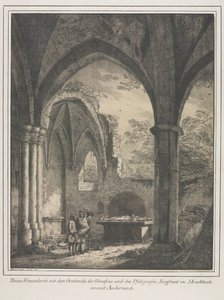 Anmärkningsvärda byggnader från medeltiden i Tyskland: Ruinerna av Jungfrukyrkan..., 1821.